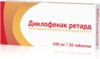 Диклофенак ретард таб пролонгированного д-вия п/о 100мг №20